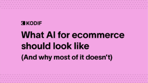 AI for ecommerce