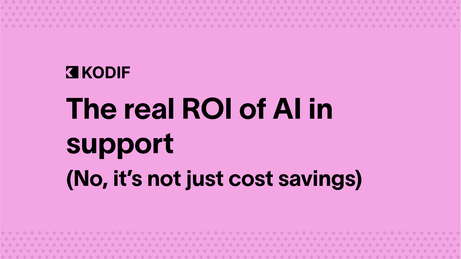 ROI of AI